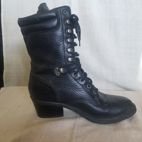 double-H Roper lace up Boots - Picture 2 of 9